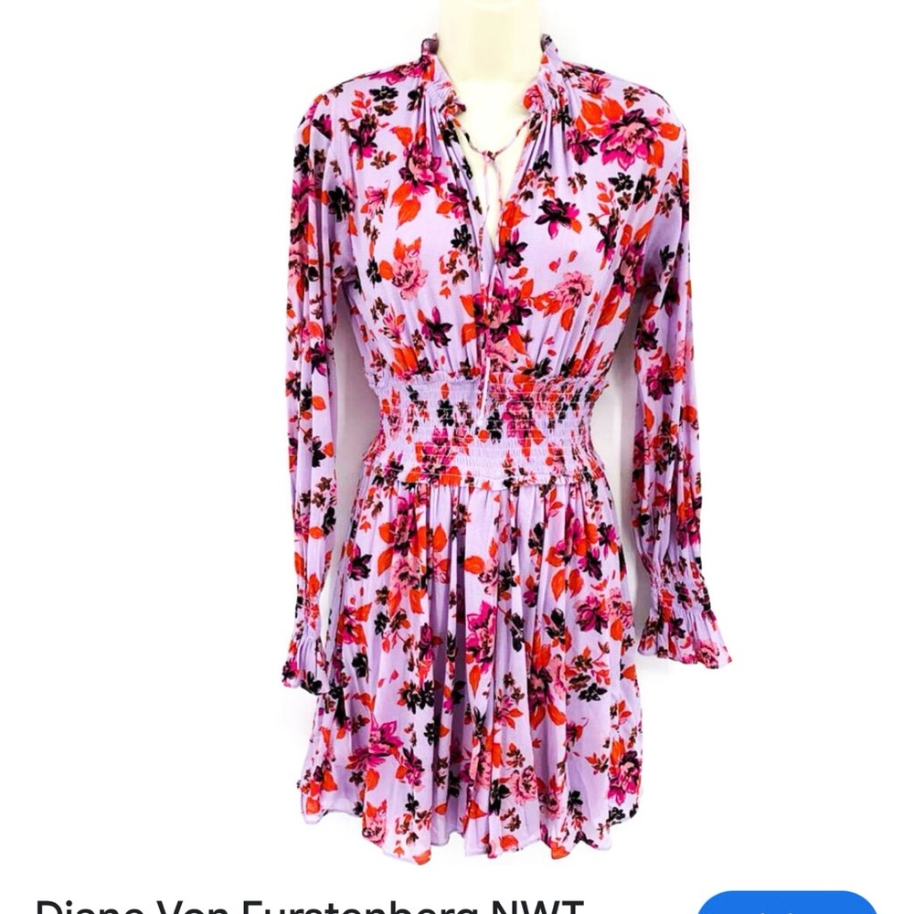 Diane Von Furstenberg Henrietta Lavender Pink Romper size S